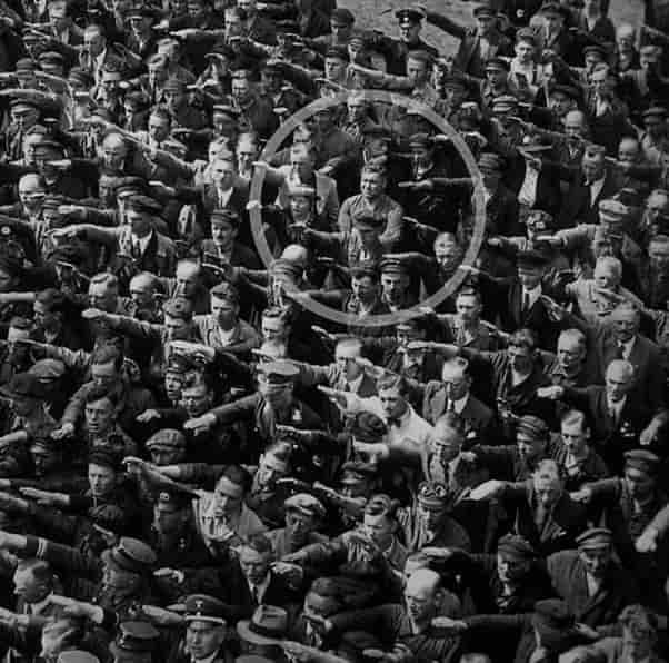 Refusing To Do The Nazi Salute 1936