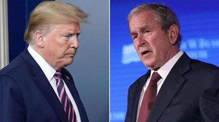  سابق امریکی صدر جارج بش کا ڈونلڈ ٹرمپ کی توثیق سے گریز 