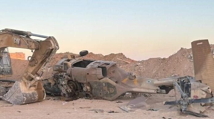 غزہ میں اسرائیلی فوج کا ہیلی کاپٹر گرکر تباہ، 2 غزہ میں اسرائیلی فوج کا ہیلی کاپٹر گرکر تباہ، 2 فوجی ہلاک