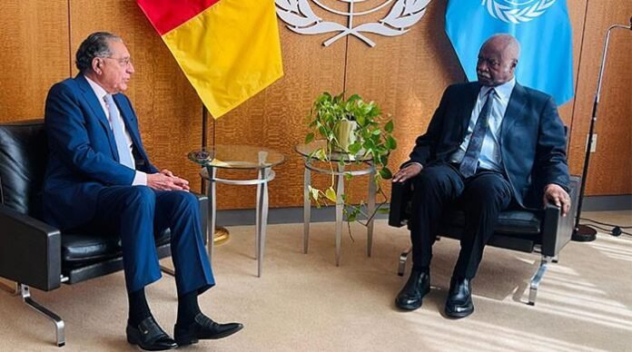 اقوام متحدہ میں پاکستان کے مستقل مندوب کی یو این اقوام متحدہ میں پاکستان کے مستقل مندوب کی یو این جنرل اسمبلی کے صدر سے ملاقات